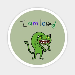 I Am Loved Demon Monster Devil Satan Evil Magnet